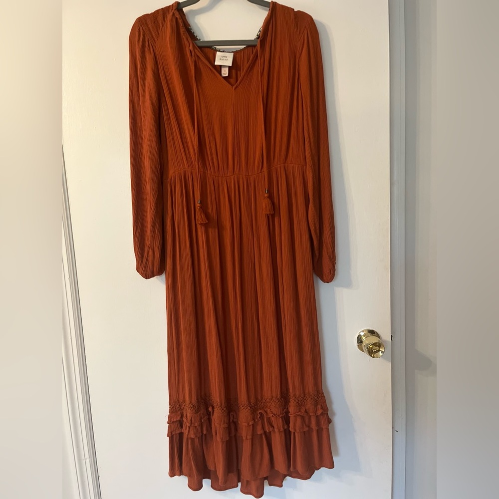 Long sleeve midi dress